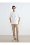 Ecru Crew Neck Combed Cotton Men's T-Shirt - 2