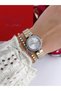 Steel Strap Minimal Case 2 Year Warranty 3 Atm Waterproof Women's Wristwatch + Bracelet Gift - 4