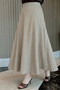 Segmented Flared Skirt Y0131 - Stone Color - 4