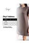 Crep Women's Crew Neck Short Sleeve Mini Dress – Embroidered Diver Fabric Basic Dress in Navy Blue - 4