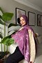 Batik Aura Shawl -Purple
