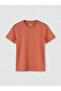 Nevavm Oval Collar Boy's T-Shirt with Difference - 2
