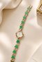 Stars Women's Watch Steel Gold Color Green Starry Band White Dial Elegant Stylish Old Money Luxury Women's Wristwatch 2026