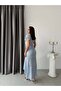 Women's Short Sleeve Ruffle Detailed V-Neck Lace Blouse - 5