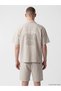 Vizyon New Season Relax Fit Striped Linen Look Men's Shirt - 4