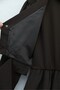Cupra dress with elastic waist and tie detail - coffee - 7