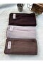 Hijab Plain Cotton Crash Shawl Set of 3 (Bitter Brown - Light Mink - Cappuccino) - 2
