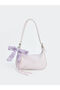 Lilac Leather Look Women's Shoulder Bag