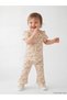 Lcw Baby Ecru Floral Baby Girl Ribbed Set