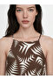 Trendlucky Halter Neck Patterned Rope Strap Dress with a Difference - 3