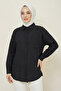 Kadın Cepli Basic Keten Gömlek LVR001 - 2