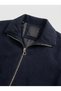 Comfortable Stretchy Fabric Stand Collar Jacket - 2