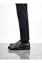 Men's genuine leather black casual classic shoes - lightweight & comfortable - 2