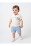 100% Cotton Baby Boy 2-Piece Set Comfortable Holiday Summer Casual Combination T-Shirt Shorts Set - 3