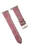 Watch 42mm creeper patterned strap - pink
