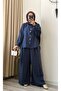Shirt Pants Tencel Fabric Comfortable Fit Belted Suit