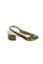 Women's Thick Heeled Patent Leather Open-Back Shoes - 2