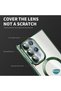 Case Compatible with Apple iPhone 16E Magsafe Luxury Electroplate Green - 7