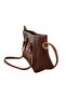Soft Leather Women's Hand and Shoulder Bag with Long Strap and Accessory Detail - 4