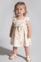 100% Cotton Linen Girls' Lined Dress Summer Holiday Comfortable Stylish Daily Use Floral Patterned Girls' Dress
