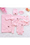 Solid Color 7-Piece Newborn Hospital Discharge Baby Set - 100% Cotton - 2