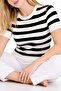 Women's Striped Basic Tshirt - 6