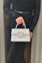 Women's Silver Shiny Evening Dress Bag - Chain Strap Hand and Shoulder Bag - 2