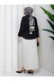 Women's Shirt - Buttoned Elastic Gathered Waist Fitted Shirt - 3