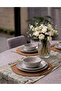 American Service, New Season 6 Piece Wheat Color Supla and Runner Cover African Set - 3