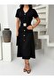 Modal Buckle Buttoned Dress - 5