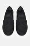 Naty Black Women's Suede Loafer Shoes - 3
