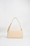 Women's Elegant Soft Yellow Scarf Gift Artificial Leather Baguette Zipper Closure Hand and Shoulder Bag - 2