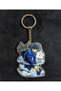 Owl Bag Jujutsu Kaisen Megumi Fushiguro Patterned Acrylic Keychain Bag Ornament - 2