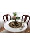 Ruffled Leopard Pattern Round Runner - Liquid Repellent Feature - 2