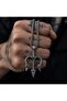 Stainless Steel Mythological Poseidon Trident Triple Spear Poseidon Necklace - 5