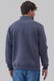 9001 Men's Half Zipper Hooded 3 Thread Sweatshirt Regular Fit - 4