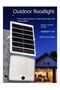 400W Solar LED Floodlight with Separate Panel, Motion Sensor, Remote Control, IP65 - 3