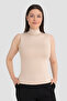 Women's Skin-Friendly Sleeveless Body Turtleneck - 2