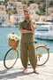 Men's Linen Shalwar Trousers 100% Cotton Linen - Shalwar Khaki