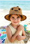 Mini Teddy Smile 4-7 Years Old Girls Straw Hat