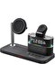 5-in-1 Charging Station Dock with Touch Colorful RGB Light, Wireless Charger, Alarm Clock, and Multi
