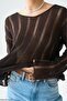 Women's Openwork Mercerized Premium Sweater - 2