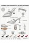 Stone Detailed Women's Evening Dress Shoes Satin Heeled Pointed Toe Elegant Shoes (9cm) - 4