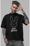 Bad Bunny Rapper Singer Front Printed Unisex Oversize T-Shirt - 2