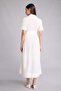 A-Line Shirt Collar Terry Cotton Short Sleeve Midi Dress H1987Ax26Sp - 5