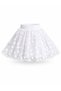 Girl's White Floral Patterned Tulle Set – School Event and Festival 5-13 Years Old - 3