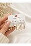 6-Piece Combination Earring Set Gold Hoop & Zircon Stone Minimal Women's Bijouterie Earrings Daily Stylish Multiple Earring Set