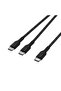 CAC004HQ1.5MBK كابل Boostcharge Pro 140W من USB-C إلى USB-C مزدوج مضفر بطول 1.5 متر - أسود - 3