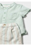 Baby Boy Linen Shirt Shorts Set 1270 - 3