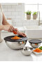Solingen Stainless 3-Piece Mixing Bowl with Grater 9 Piece Storage Mixing Bowl
